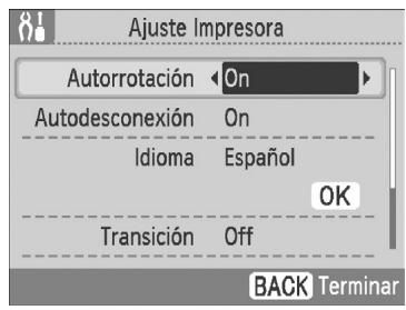 CANON SELPHY CP790 - Acceda a la pantalla de configuración de la impresora. - 2