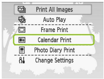 CANON SELPHY CP790 - Creating Calendars - 3
