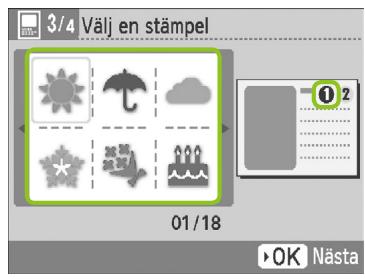 CANON SELPHY CP790 - Välj en bakgrundsfärg. - 2