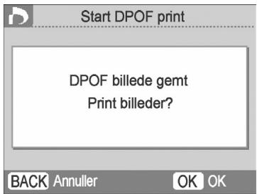 CANON SELPHY CP790 - Udskrivning af billed der vha. indstillinger fra kameraet (DPOF-udskrivning) - 3