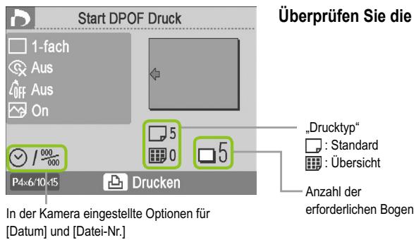CANON SELPHY CP790 - Drucken von Bildern mit den in der Kamera festgelegten Einstellungen (DPOF Druck) - 7