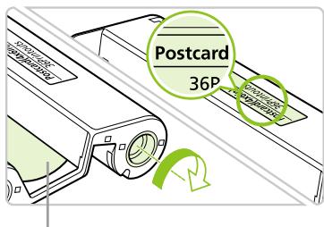 CANON SELPHY CP790 - Preparazione del caricatore inchiestro - 1