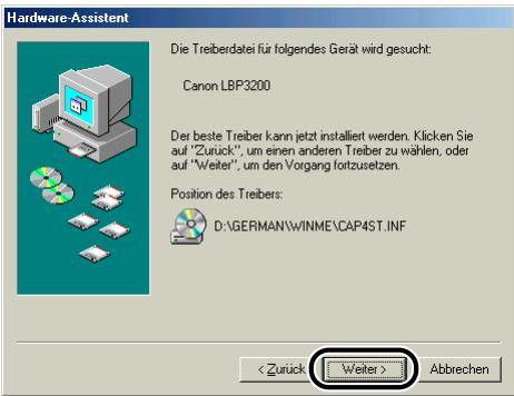 CANON LASER SHOT LBP3200 - Klichen Sie auf [Weiter]. - 1