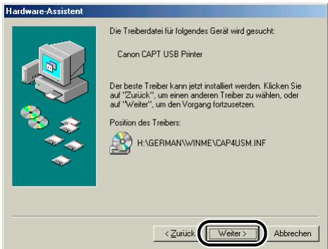 CANON LASER SHOT LBP3200 - Klichen Sie auf [Weiter]. - 1