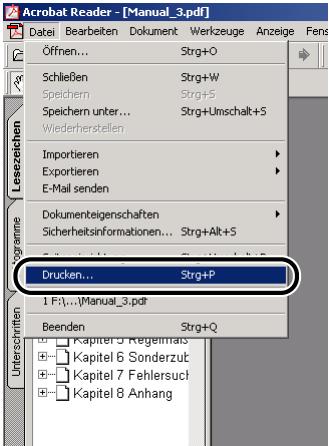 CANON LASER SHOT LBP3200 - Wahlen Sie [Drucken] aus dem Menu [Datei]. - 1