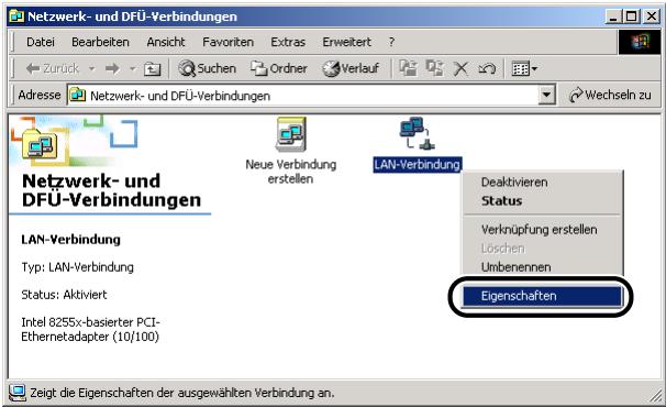CANON LASER SHOT LBP3200 - Netzwerkeinstellungen - 1
