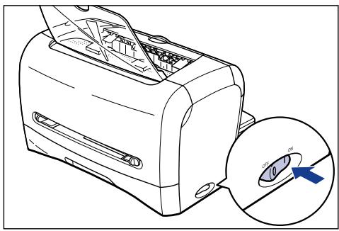 CANON LASER SHOT LBP3200 - Wenn der unten angezeigte Bildschirm eingeblendet wird, schalten Sie den Drucker ein. - 2