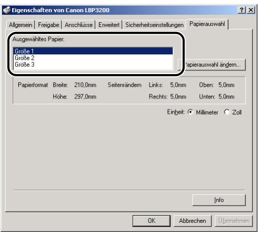CANON LASER SHOT LBP3200 - Rufen Sie das Registerblatt [Formulare] auf, und aktivieren Sie dann [Neues Formular erstellen]. Legen Sie die folgenden Optionen nach Bedarf fest. - 3