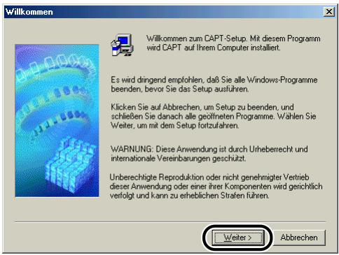 CANON LASER SHOT LBP3200 - Klichen Sie auf [Weiter]. - 1