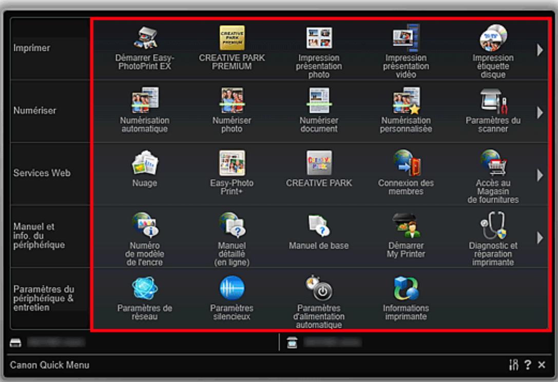 CANON PIXMA PRO-100 S, PIXMA PRO 100 S - Ajout d'icones de fonction au Menu de raccourcis - 3