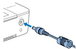 CANON SELPHY CP1200, SELPHY CP1200 E - Installation et branchement de l'imprimante SELPHY - 2