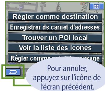 ALPINE BLACKBIRD - Réglage d'une destination directement depuis l'affichage de carte - 2