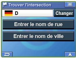 ALPINE BLACKBIRD - Réglage d'une destination par intersection - 1