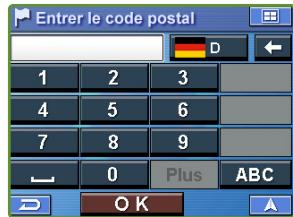 ALPINE BLACKBIRD - Réglage d'une destination par code postal - 1