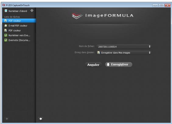 CANON IMAGEFORMULA P-215II - Lorsque [vérifier le résultat après la numérisation] est défini sur [marche] - 1