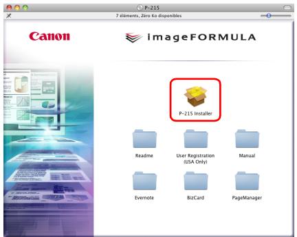 CANON IMAGEFORMULA P-215II - Cliquez sur [P-215 installer] - 1
