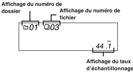 ALPINE CDA-9855R - Affichage pendant la lecture de MP3/WMA - 3