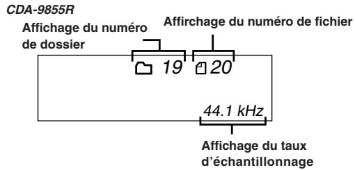 ALPINE CDA-9855R - Affichage pendant la lecture de MP3/WMA - 1