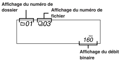 ALPINE CDA-9855R - Affichage pendant la lecture de MP3/WMA - 5