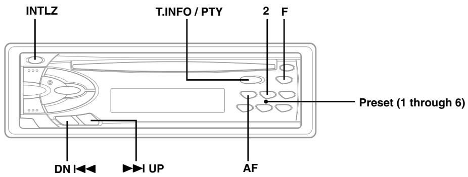 ALPINE CDE-7854RM - Tuning to Preset Stations - 1