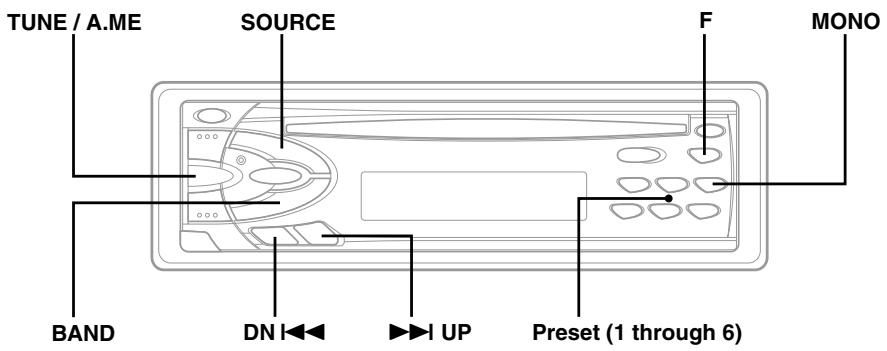 ALPINE CDE-7854RM - Radio Operations - 1