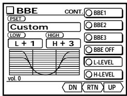 ALPINE CVA-1000R - Personnalisation du mode BBE - 6
