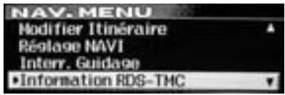ALPINE INA-N333R-SPACE-SOFTWARE - Affichage des informations routières sur l'itinéraire - 1