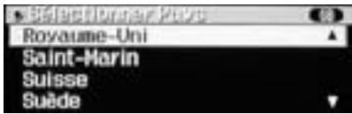 ALPINE INA-N333R-SPACE-SOFTWARE - Sélection des pays - 3