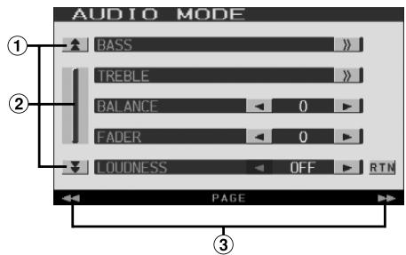 ALPINE IVA-D100RB - Appuyez sur [>>] sous AUDIO MODE ou appuyez sur le bouton rotatif de l'appareil pendant au moins 2 secondes. - 1