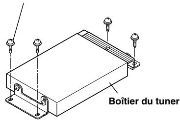 ALPINE IVA-D310R - Installé le tuner sur le plancher à l'aide des vis hexagonales à tête flasque (M4 × 14). - 1