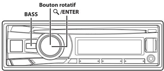 ALPINE CDE-181R, CDE-181RR, CDE-181RM - Fonction BASS ENGINE SQ - 1