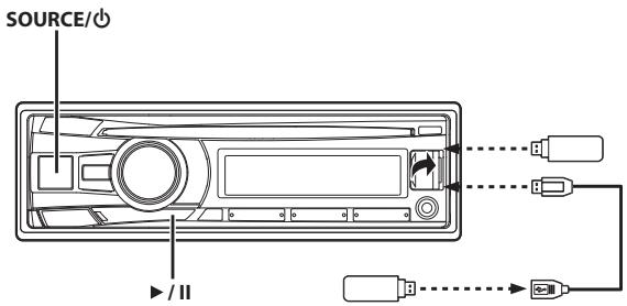 ALPINE CDE-181R, CDE-181RR, CDE-181RM - Clé USB (en option) - 1