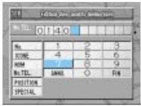 ALPINE HVS-HF0X - Le clavier numérique apparait. Sélectionnez le nombre souhaité et appuyez sur ENTER. Répétez cette opération pour entrer tout le numéro. - 2