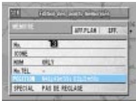 ALPINE HVS-HF0X - Sélectionnez "POSITION" et appuyez sur ENTER. - 2