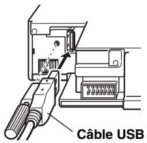 ALPINE IDA-X305 - Connexion du cable USB - 1