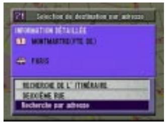 ALPINE SMART MAP PRO - A) Pour entrer le numéro d'adresse pour recherche la destination selon l'adresse (nom de la ville/rue) (Mode élémentaire) - 2