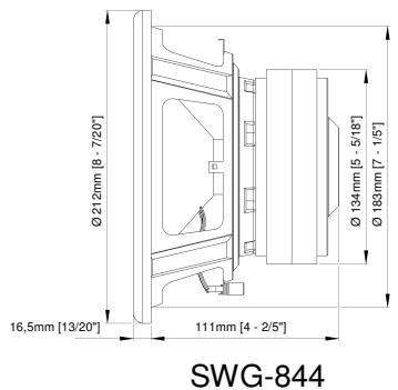 ALPINE SWG-844 - ALPINE SWG-844 20 cm Subwoofer - 6