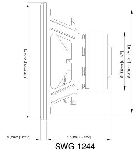 ALPINE SWG-844 - ALPINE SWG-844 20 cm Subwoofer - 2