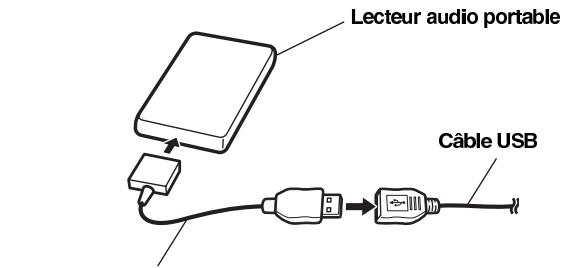 ALPINE IDA X100 - Raccordement d'un lecteur audio portable - 1