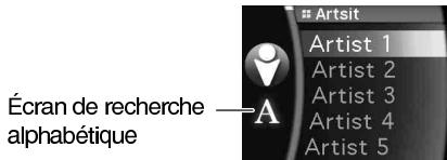 ALPINE IDA X100 - Fonctions Saut de page/Recherche par pourcentage/Recherche alphabétique - 3