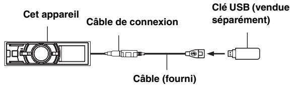ALPINE IDA-X303 - Pour connecter la clé USB - 2
