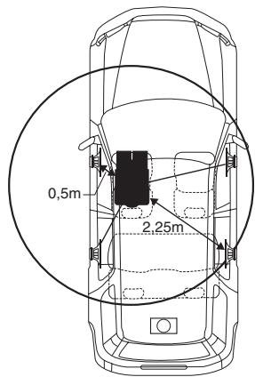 ALPINE IDA-X303 - Example 1. Position d'écoute : siège avant gauche - 1