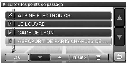 ALPINE INE-S900R - Effacer le point de passage - 1
