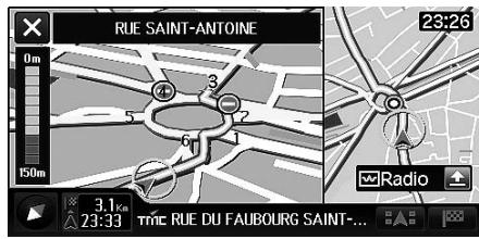 ALPINE INE-S900R - Vue de guidage agrandie de rond-point - 1