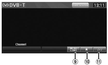 ALPINE INE-S900R - Au sujet de l'écran de fonctionnement DVB-T - 2