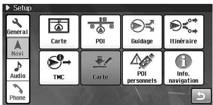 ALPINE INE-S900R - Paramétrage de la navigation - 3