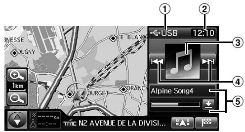 ALPINE INE-S900R - Vue en mode audio - 1