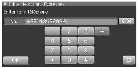ALPINE INE-S900R - Modification du numéro de téléphone - 2