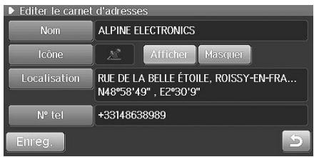 ALPINE INE-S900R - Modification d'icone - 1