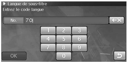 ALPINE INE-S900R - Élement de paramétrage : Code de pays - 1
